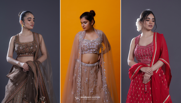 Top 5 Ways to Drape a Dupatta with Your Crop Top Lehenga