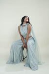 Myrtle Blue Embroidery Sharara