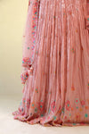Tulip Pink Lehenga Set with Hand Embroidery