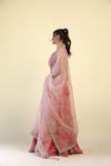 Raspberry Red Lehenga Set with Embroidery