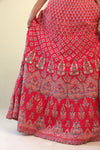 Raspberry Red Lehenga Set with Embroidery