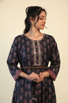 Kajal Black Everyday Kurti with Hand Embroidery