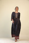 Kajal Black Everyday Kurti with Hand Embroidery