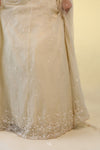 Pastel Cream Embroidery Lehenga Set