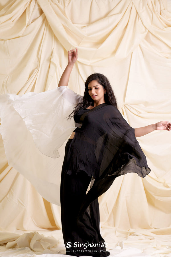 Dual Colour Plain Indo Western Set