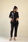 Bright Black Top And Bottom Set