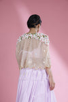 Lavender Lehenga Set with Hand Embroidery