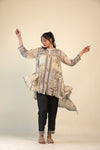 Pastel White Indo Western Dress