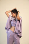 Mauve Purple Indo Western Set