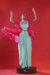 Blue And Pink Indo-Western Dress Set