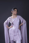 Pastel Mauve Indo Western Set