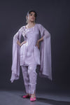Pastel Mauve Indo Western Set