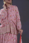 Cameo Pink Printed Lehenga Set