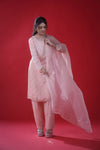 Baby Pink Handcrafted Suit Set