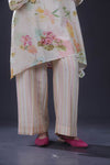 Cream White Printed Kurta Set