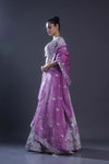 Orchid Purple Embroidered Bridal Lehenga Set