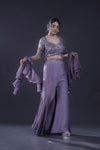 Pastel Purple Indo Western Set