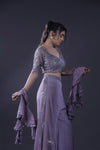 Pastel Purple Indo Western Set