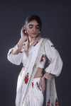 Vista White Indo Western Set